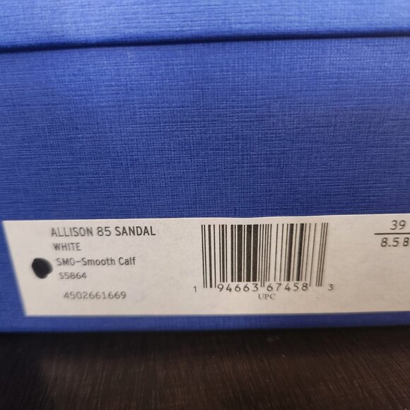 Brand New Stuart Weitzman White Allison 85 Sandal Size 39 (8 1/2) - Picture 2 of 5